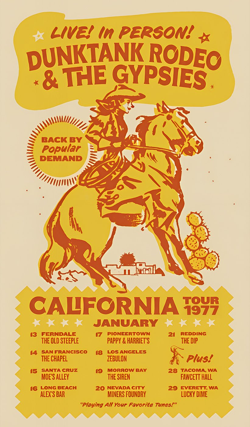 California Tour 1977 Poster